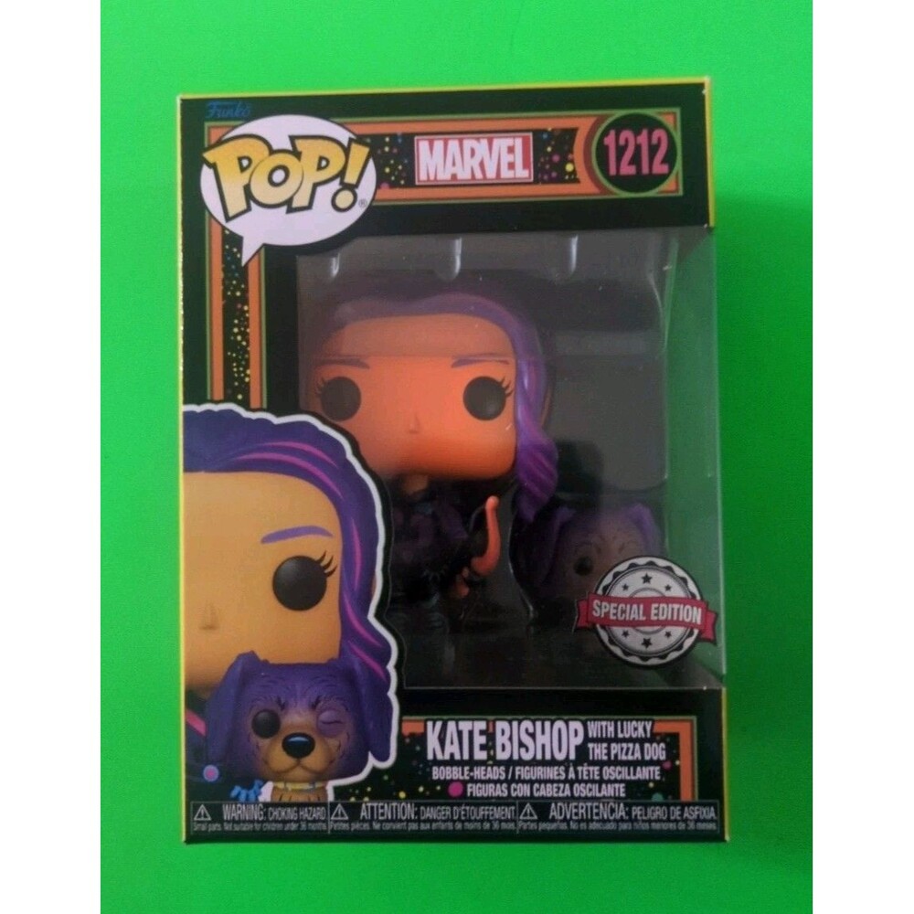 NEW Marvel Kate Bishop Exclusive Black Light Funko Pop Figure #1212